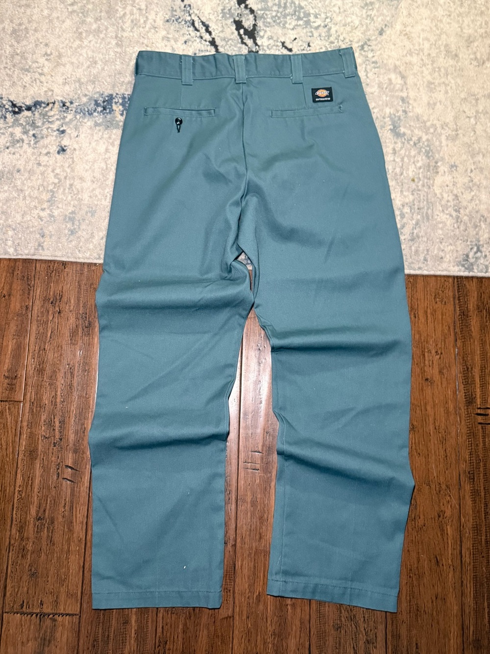 Dickies Skateboarding Work Pants 34x32 Teal Green Straight Fit